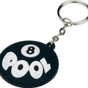 8 ball pool rubber key chain