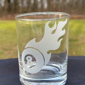 Billiards Shot Glass 8 Ball